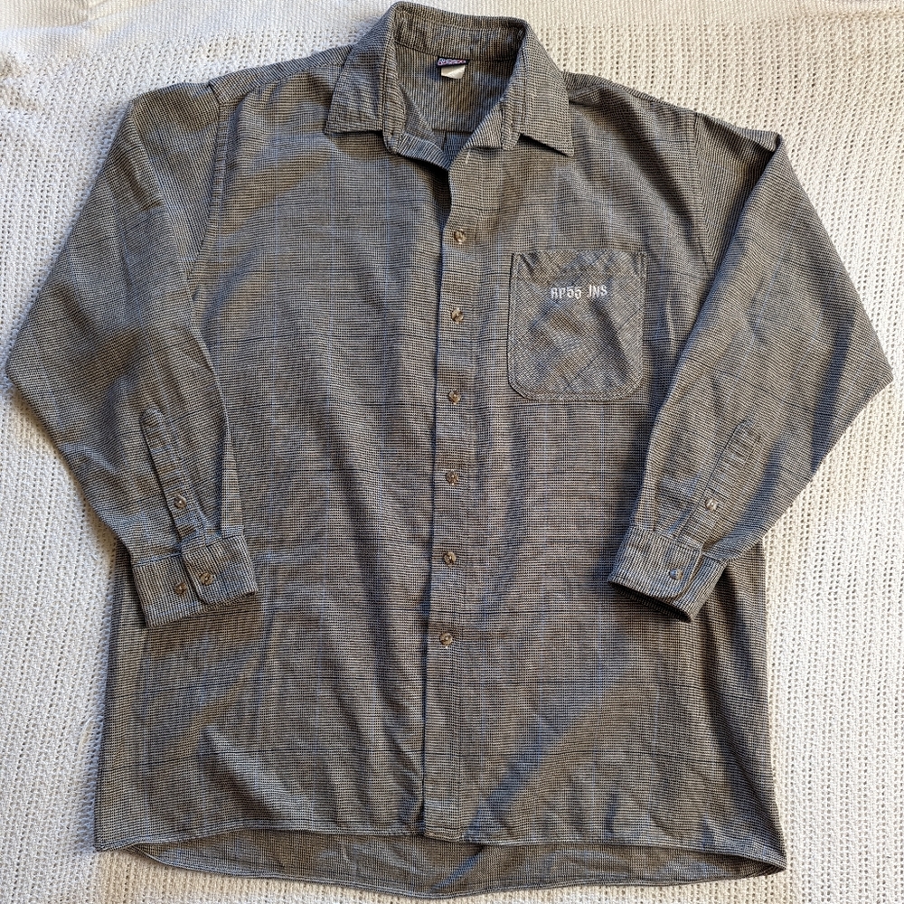 Vintage Plaid Long Sleeve Shirt Men's Button XXL Reynolds & Perry RP55 Jeans Co